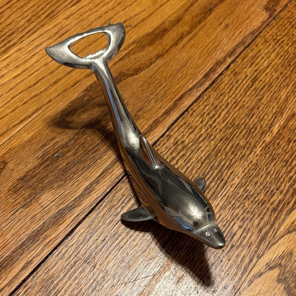 Vintage Silver/ Zinc Alloy Dolphin Bottle Opener